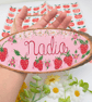 Strawberry hand-painted personalised Room Sign