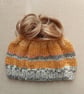 KNITTING PATTERN PDF Wellington Messy Bun Hat - Image 1