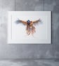 Flushed Pheasant Watercolour Painting - Hand Signed, Limited Edition Print 