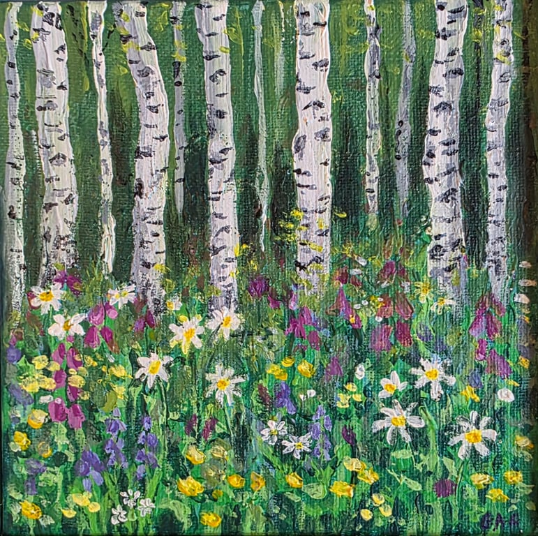 'Happy Place' original acrylic painting on canvas