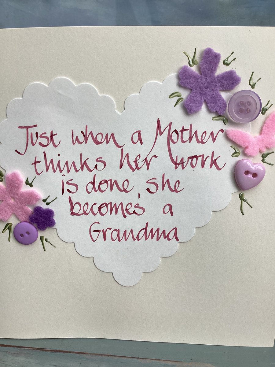 Handmade birthday card.Granny's birthday.Grandmother birthday card.