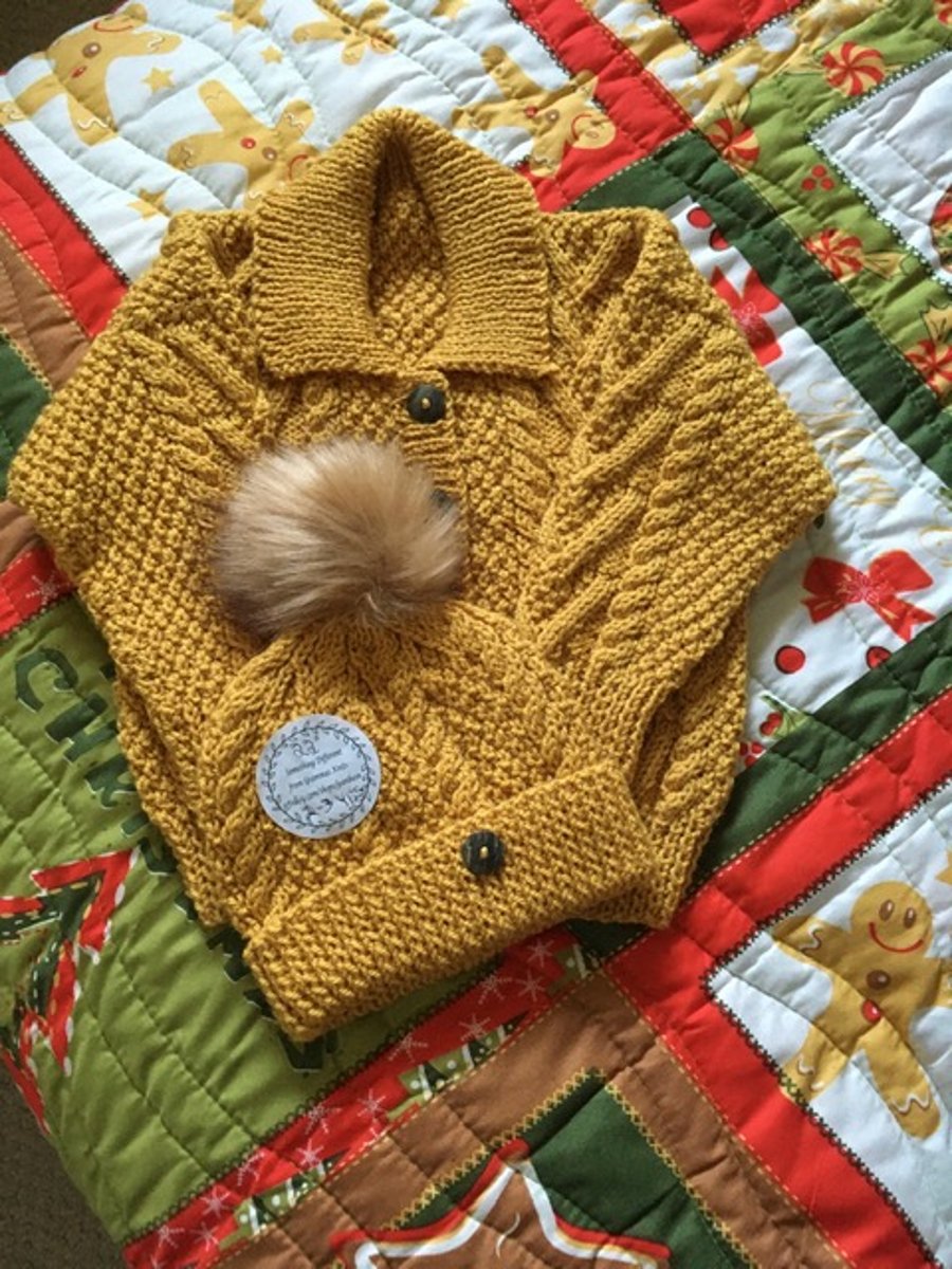 Gold cheap cardigan girl