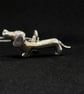 Handmade Dachshund Pendant, Fine Silver Sausage Dog Necklace, Unique One of a  - Image 4