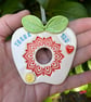Gift for teacher ceramic Thank You apple decoration - Image 4