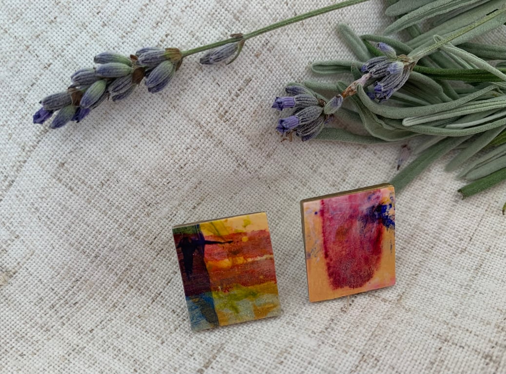 Sterling silver earrings.