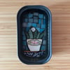 Mini mosaic in sardine tin
