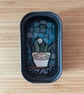 Mini mosaic in sardine tin