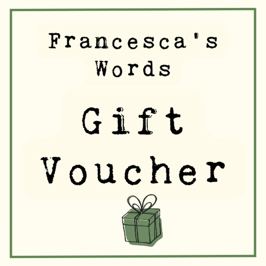Gift Voucher - Francesca's Words