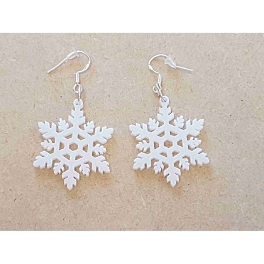 Snowflake Earrings - Acrylic