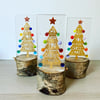 Golden fused glass Christmas tree 
