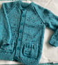 Hand Knitted Boys Cardigan with Pockets 26"