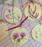 Sorrel clay imprinted and hand painted decoration - Image 3