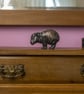 Foundry Bronze Baby Hippo Animal Statue Small Bronze Metal Sculpture Gift - Image 9