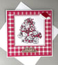 Christmas card - teddy and presents - Image 5