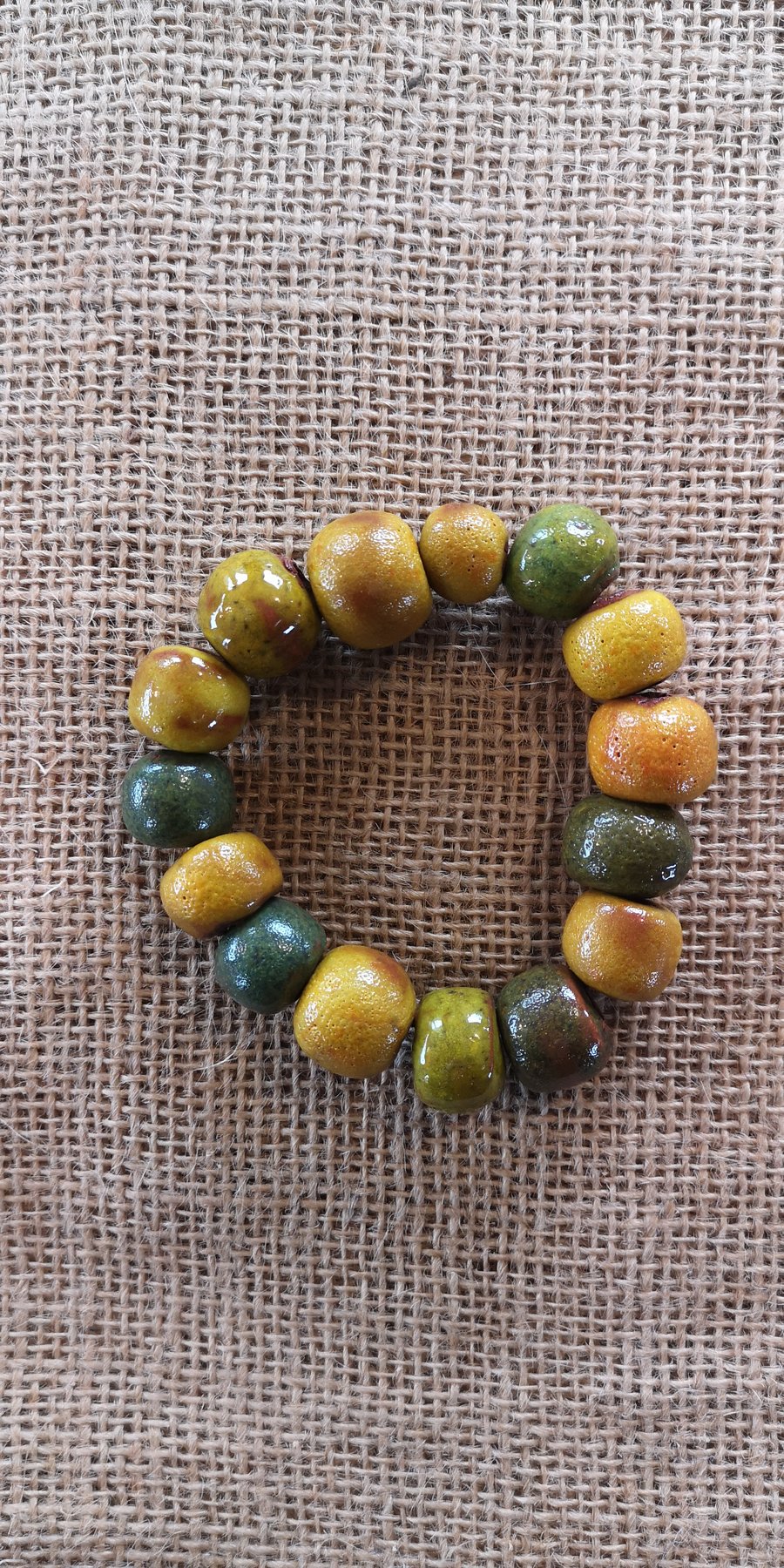 Pottery Beaded Bracelet