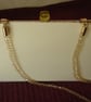 Cream Shoulder Bag Made From A Recycled Book With Paisley Lining (R316) - Image 3