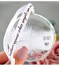 Dad Memorial Round Feather Bauble, In Memory of Dad, Round Glass Christmas Ornam - Image 10