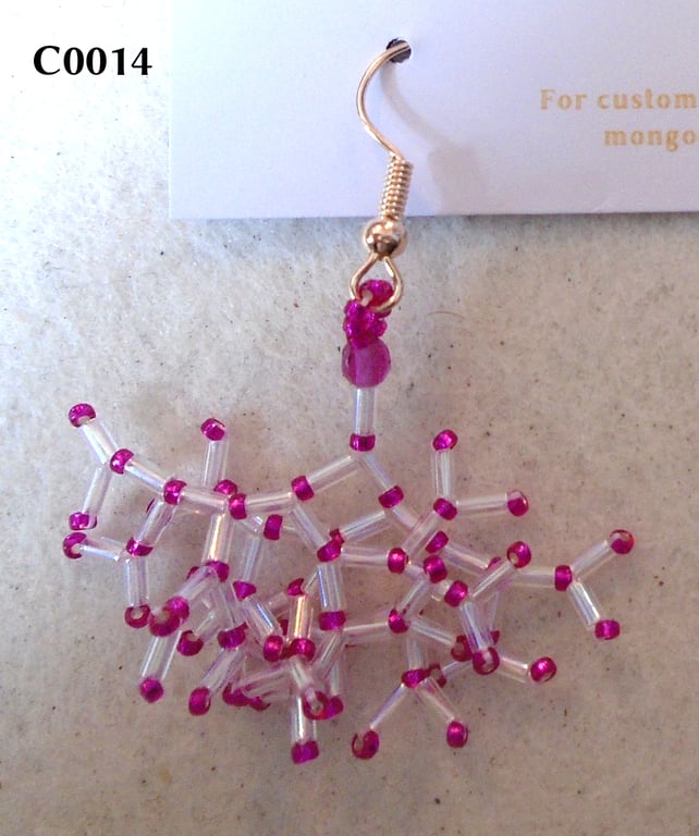 Fractal-style earrings (customisable)