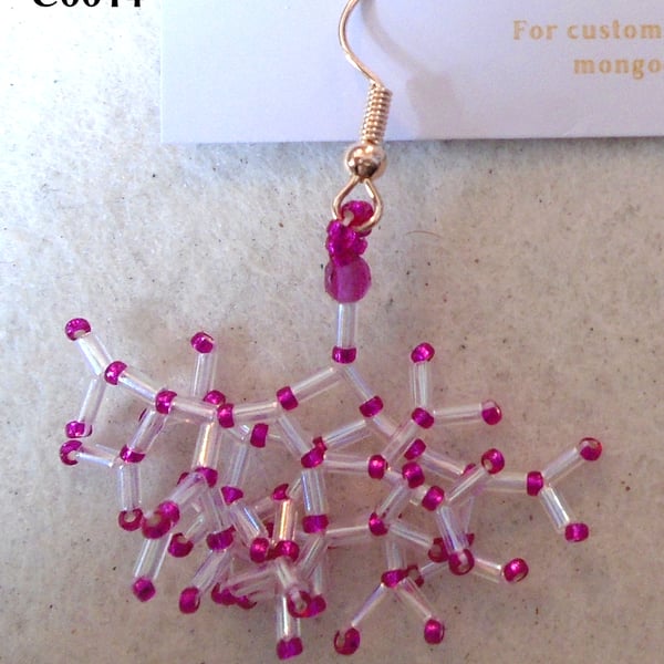 Fractal-style earrings (customisable)