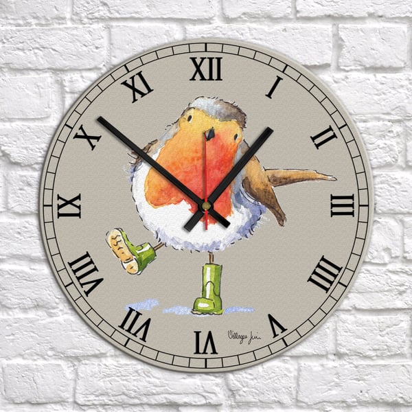 Bobbin Robin Clock