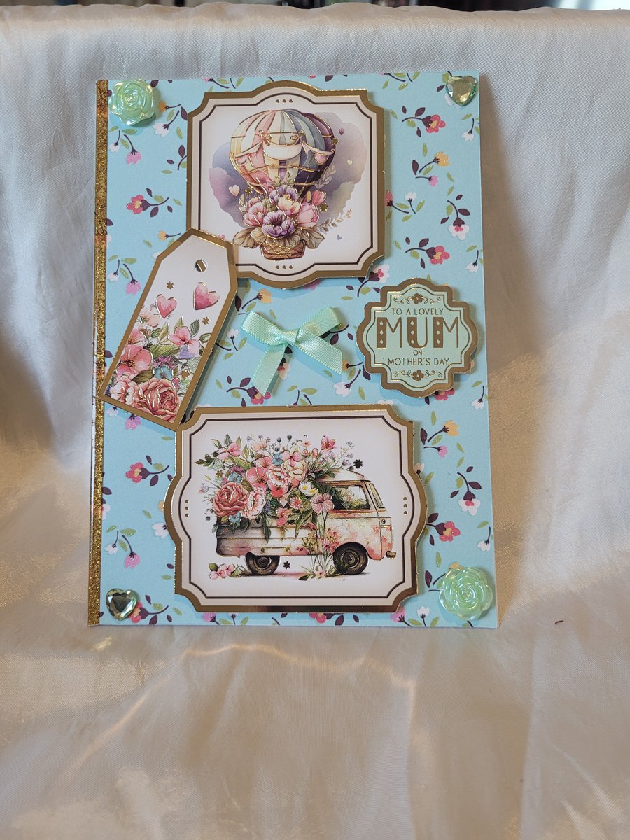 Mothers Day Greeting Card - Vintage Camper