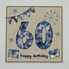 60th Birthday Card, Age 60 Card, Unisex birthday card, Gender neutral birthday