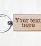 Personalised Natural Wood Keyring  - Image 5