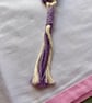 Handmade Macramé Fidget Flower Bag Charm Keyring - Image 3