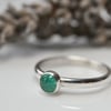 Emerald stacking ring