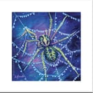 Spirit of Spider - Blank Greeting Card with nature spirit totem message