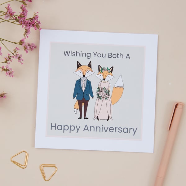 Anniversary Card, Husband & Wife Anniversary Card, Couples Wedding Anniversary 