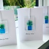 Fused glass keepsake card