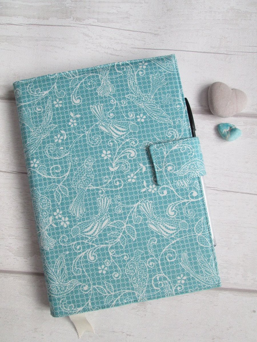 A5 Lace Print Reusable Notebook Cover