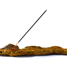 Rustic incense holder