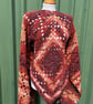 Autumn Ruana Wrap in Soft Wool Yarn - Image 3