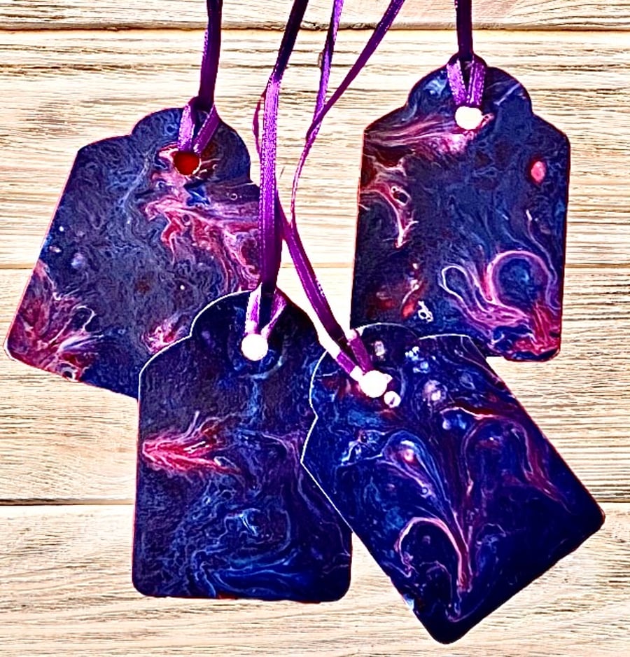 Hand painted gift tags (set of 4)