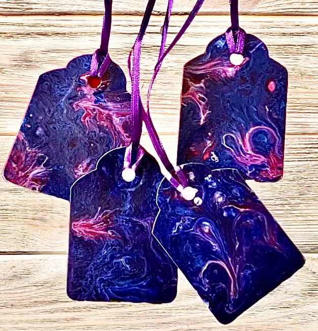 Hand painted gift tags (set of 4)