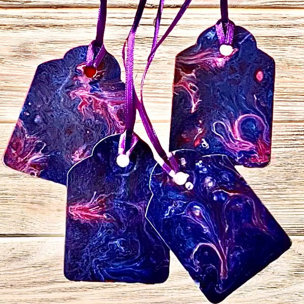 Hand painted gift tags (set of 4)
