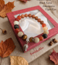 Autumn Gemstone Bracelet with Leaf Charm - Image 1