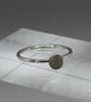 Echo Ring - Textured Sterling Silver Ring - Contemporary stacking ring - Image 5
