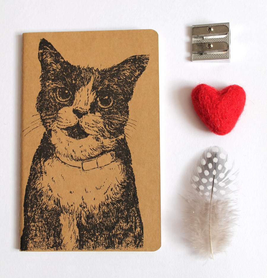 Inky Cat Notebook Black Cat Journal Pocket Notebook