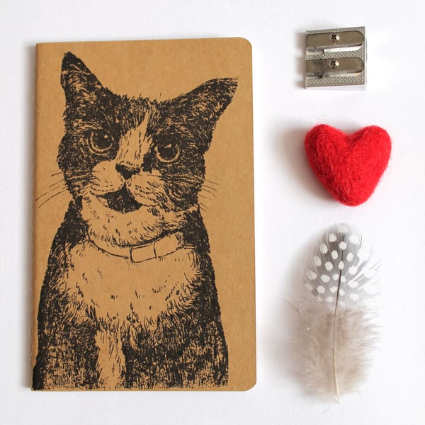 Inky Cat Notebook Black Cat Journal Pocket Notebook