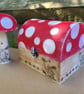 Wooden Mushroom Keepsake Box - Whimsical Forest Decor-wooden treasure box - Image 1