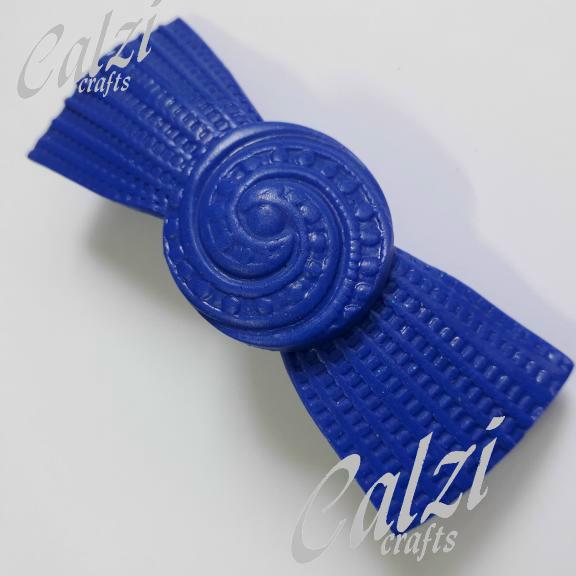 Polymer Clay Bow Hair Barrette-Choose Colour