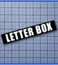 LETTER BOX vinyl letterbox sticker, decal - Image 2