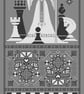 055 - Cross Stitch pattern The White Queen. Chess game sampler, Queens Gambit - Image 2