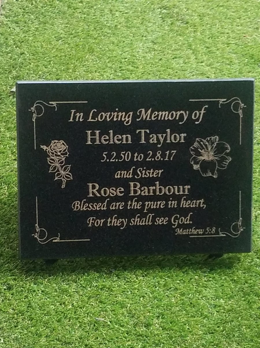 GRAVE PLAQUE MEMORIAL STONE GRAVESTONE MEMORIAL... Folksy