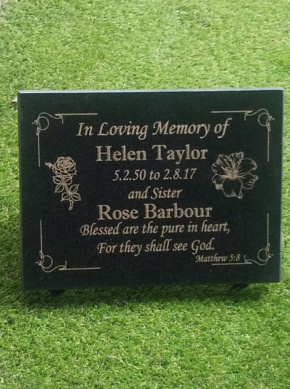 GRAVE PLAQUE MEMORIAL STONE GRAVESTONE MEMORIAL HEADSTONE CEMETERY GRAVE PLAQUE