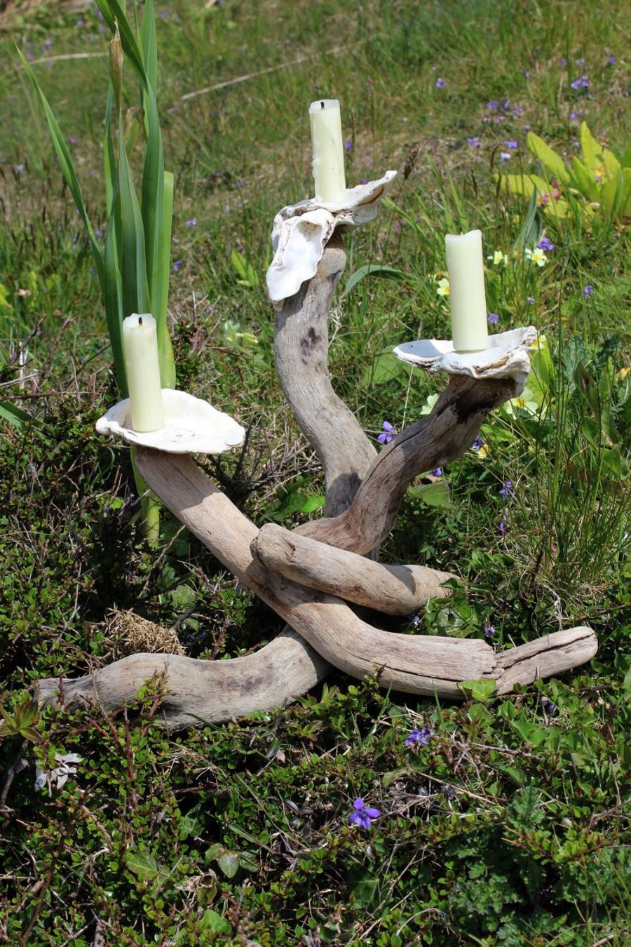 Driftwood Candle holder,Driftwood Candelabra,Driftwood candle stand,Table centre