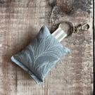 Grey Fabric Keyring